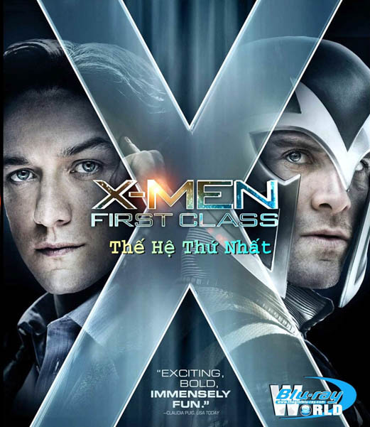 B293 - X-Men First Class - X MEN THẾ HỆ THỨ NHẤT  2D 25G (DTS-HD 5.1)  